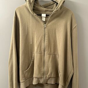 H&M Green Zip up